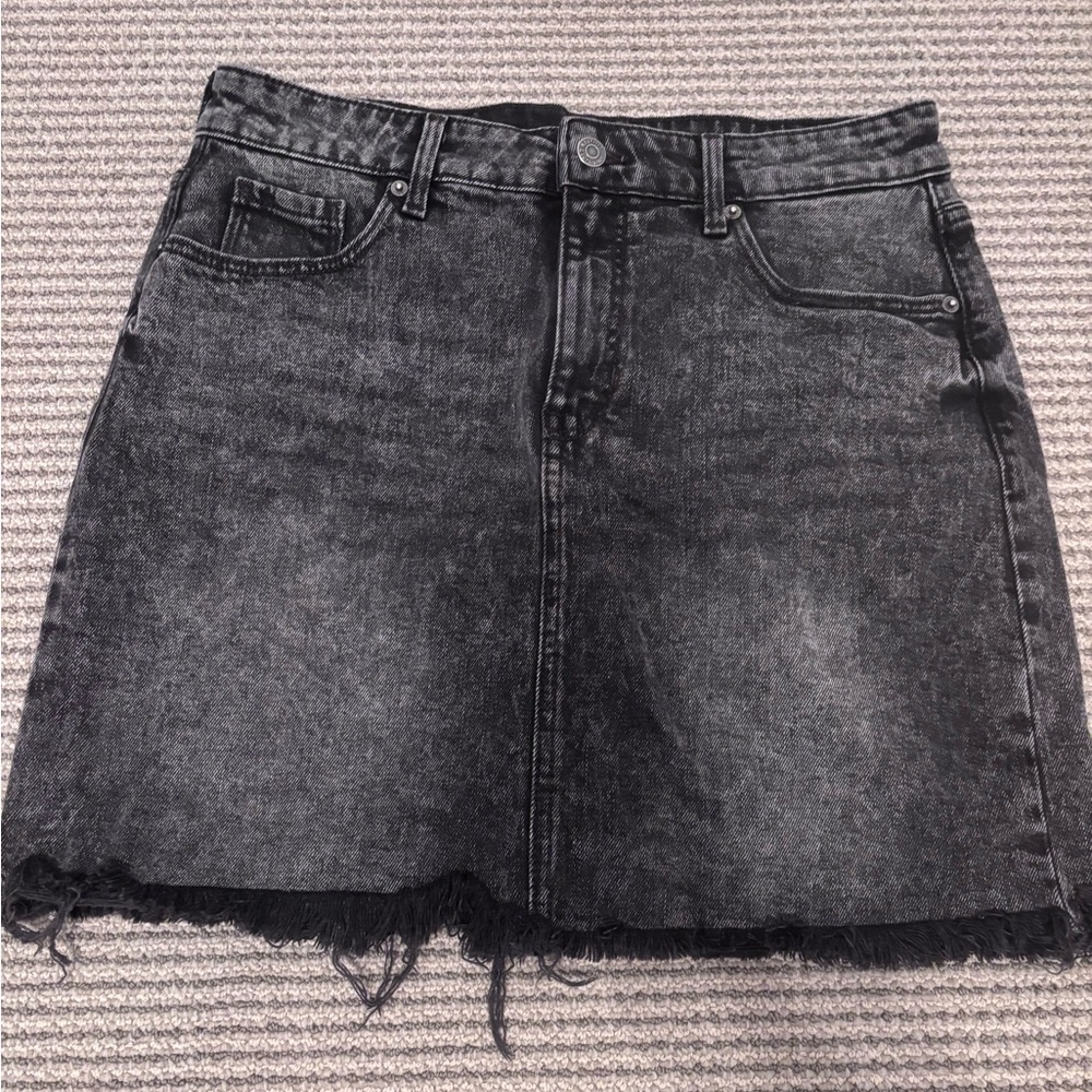 Old Navy Black Denim Mini Skirt